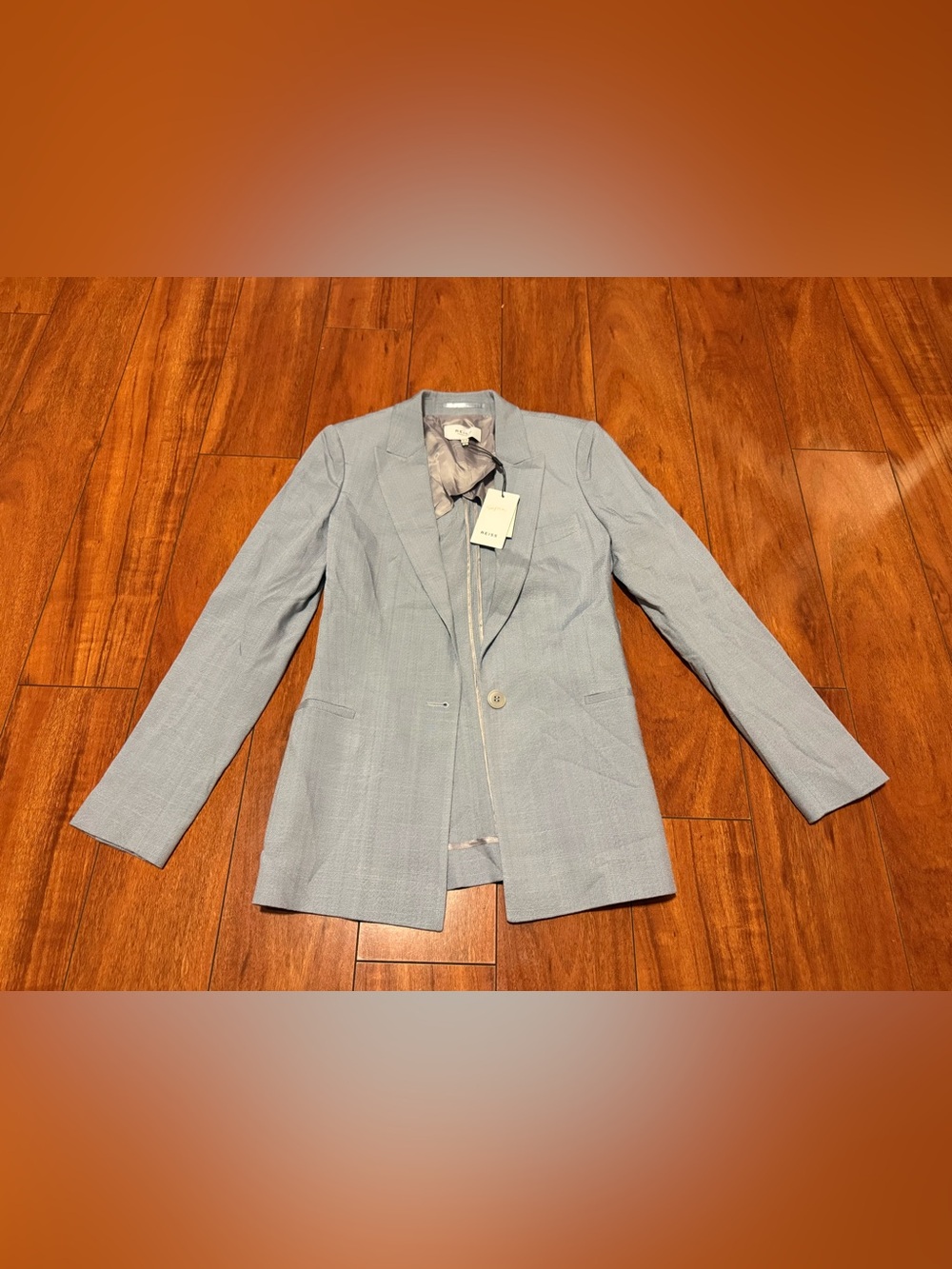 Reiss Pale Blue women’s Single-Breasted Blazer